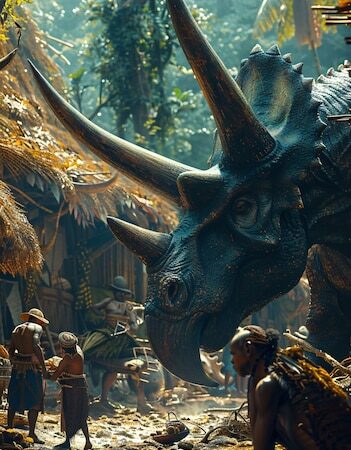 Битва с динозаврами в Большом Камне Jurassic World